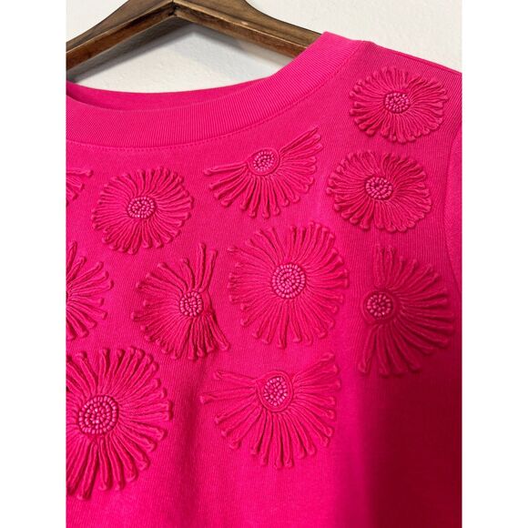 Talbots Pink Embroidered Sweatshirt - Picture 3 of 8